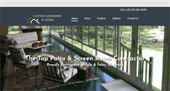 Desktop Screenshot of customsunroomsandsiding.com