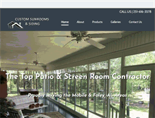 Tablet Screenshot of customsunroomsandsiding.com